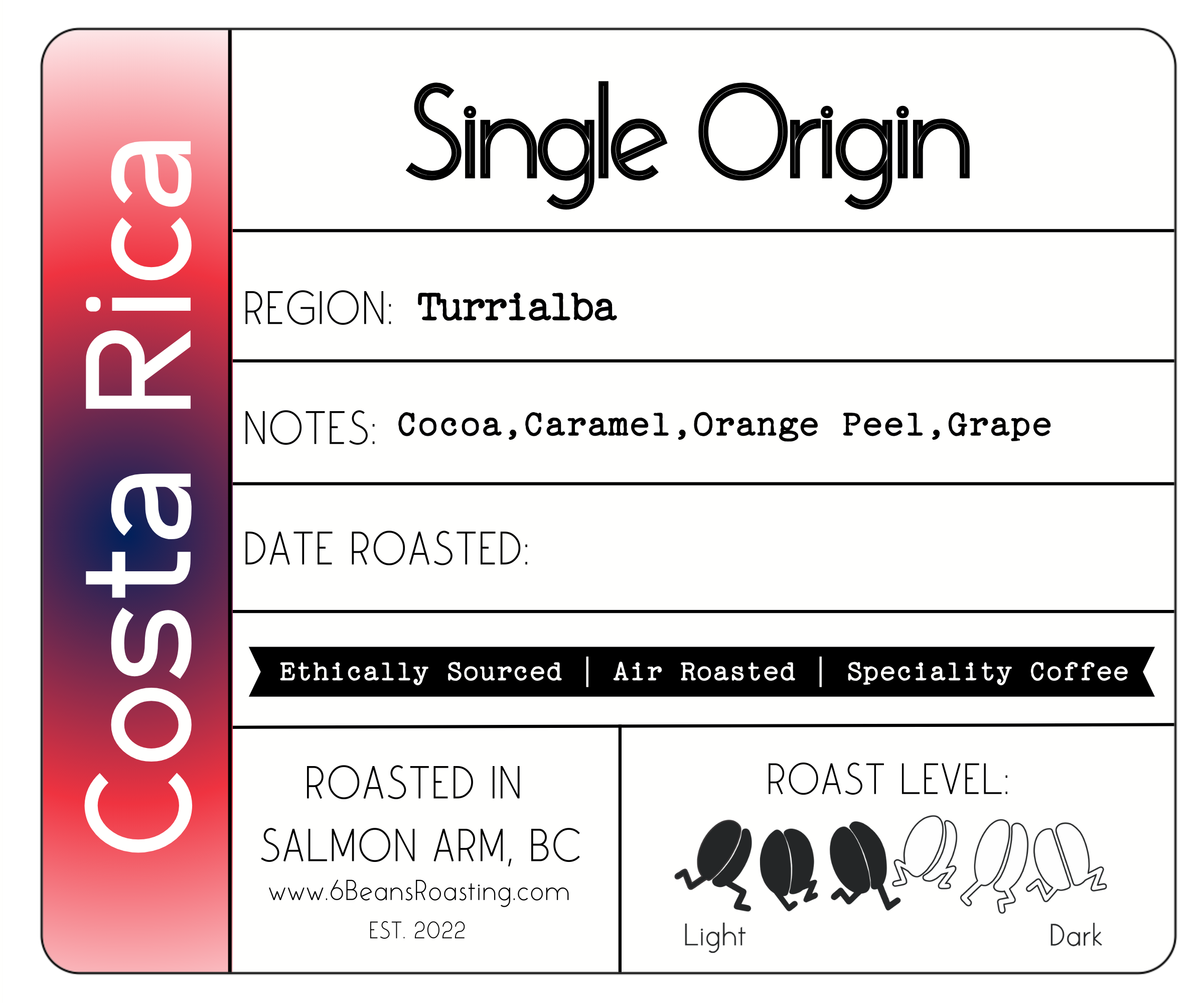 Single Origin – 6 Beans Roasting