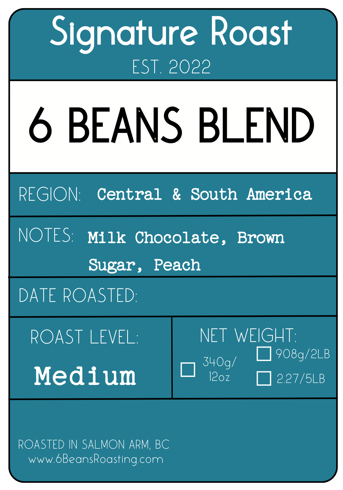 6 Beans Signature Blend