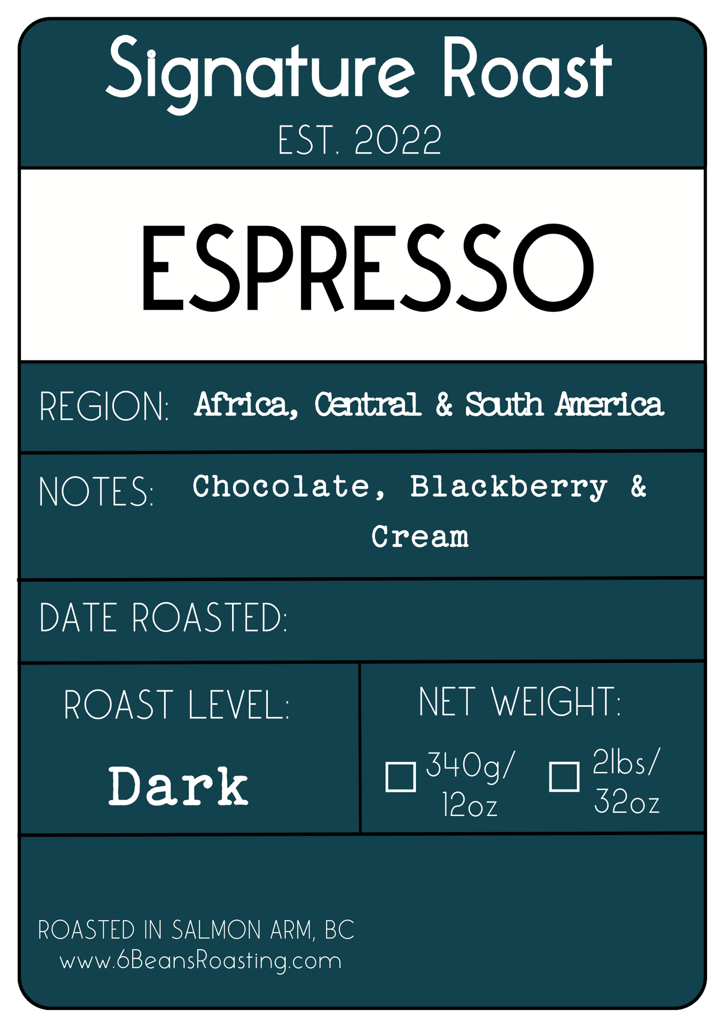 6 Beans Espresso Blend