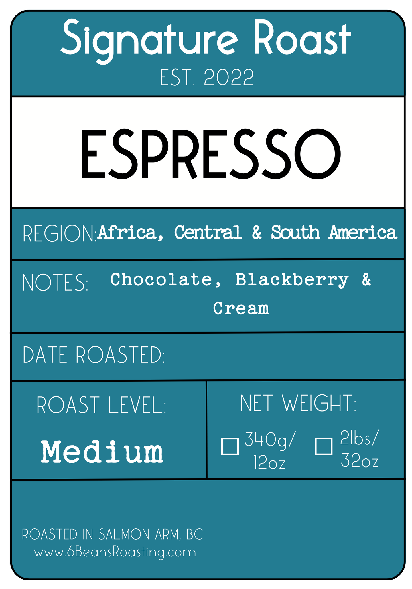 6 Beans Espresso Blend